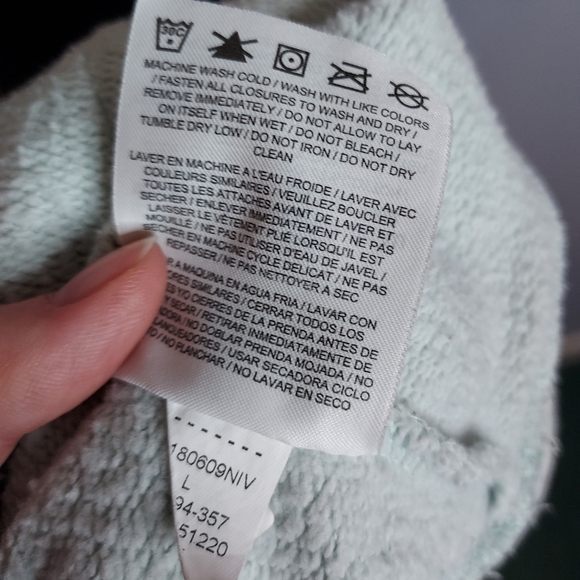 Nike Pullover Sweatshirt Womens Size Large Blue Long Sleeve 1/2 Zip Cowl Neck - Picture 9 of 16